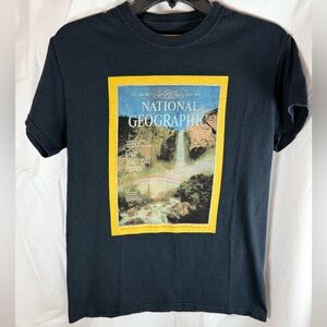 Parks Project x National Geographic Black & Gold Cotton T-Shirt Men’s Small